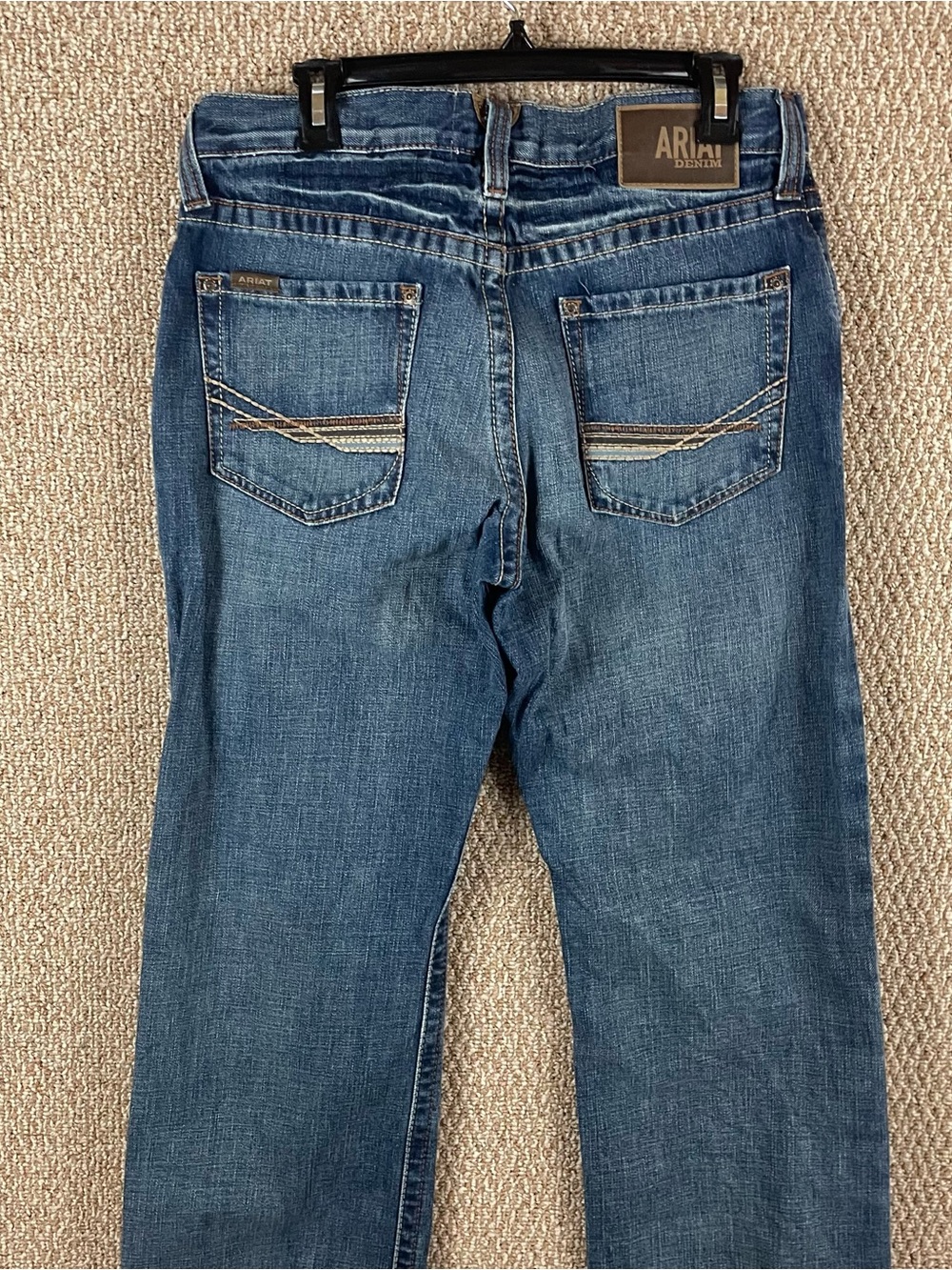 Ariat M4 Jeans Mens 31x32 Relaxed Boot Western Workwear Cowboy Denim Rodeo T696 - Picture 5 of 13